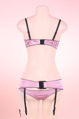 Cora Plus Size Shelf Bra Garter Lingerie Set