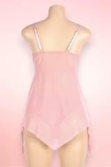 Fernie Pastel Peach Asymmetric Classic Fairy Babydoll