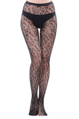 Leopard Pattern Halloween Gothic Fishnet Pantyhose