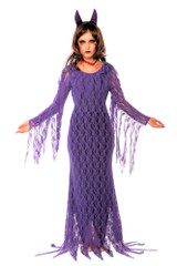 Evil Temptress Underworld Queen Purple Lace Costume Large