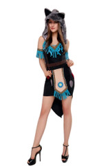 Native Wolf Forest Princess Costume