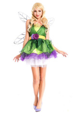 Woodland Fairy tinkerbell costume Dress with wings