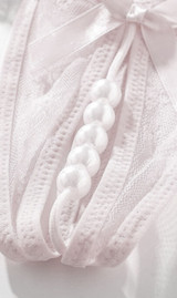 Crotchless Thong with Pearl