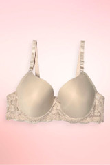 Beige Plus Size Bra for Large busts.