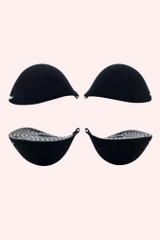 extra padded sticky bra pads black