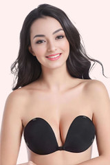 black sticky push up bra pads