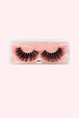M01- Showgirl Falsies Thick and Long Wispy Soft False Eyelashes out of the box