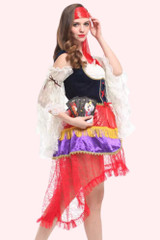 Fortune Teller costume for women worn by a model side view