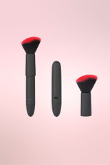 Discreet Make-up Brush Clitoral Bullet Egg vibrator Sex Toy For women  thats USB Rechargeable in black