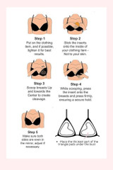 How to Wear / Use the Triangle Sticky Push up Pads Double Sided Inserts.
