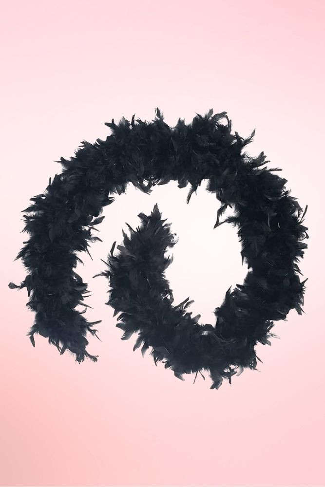 black feather Boa.