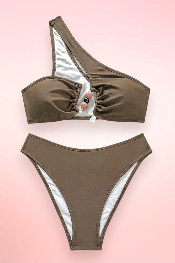 Komodo Brown Two Piece Swimsuit