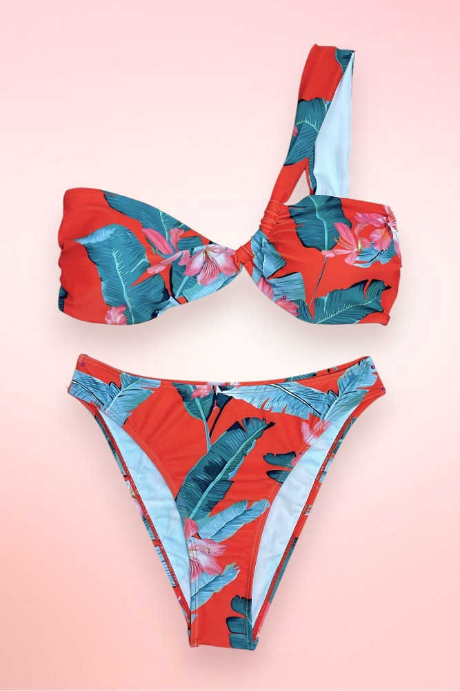Millos Tropical Print Two Piece Swimsuit