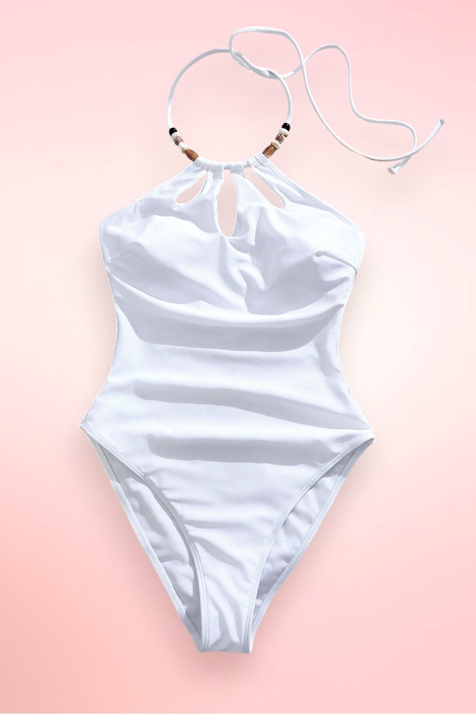 Cancun Whte One Piece Swimsuit