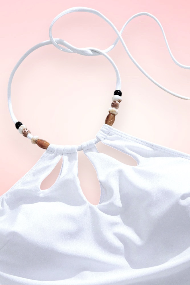 Cancun Whte One Piece Swimsuit