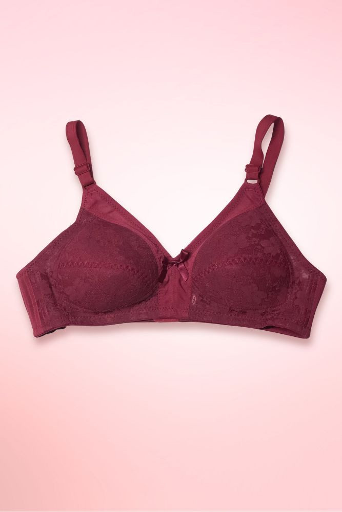 Vintage Lace Wirefree Plus Size Bra