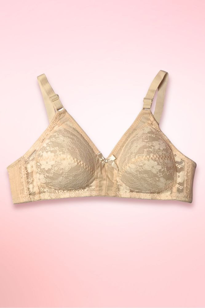 Vintage Lace Wirefree Plus Size Bra