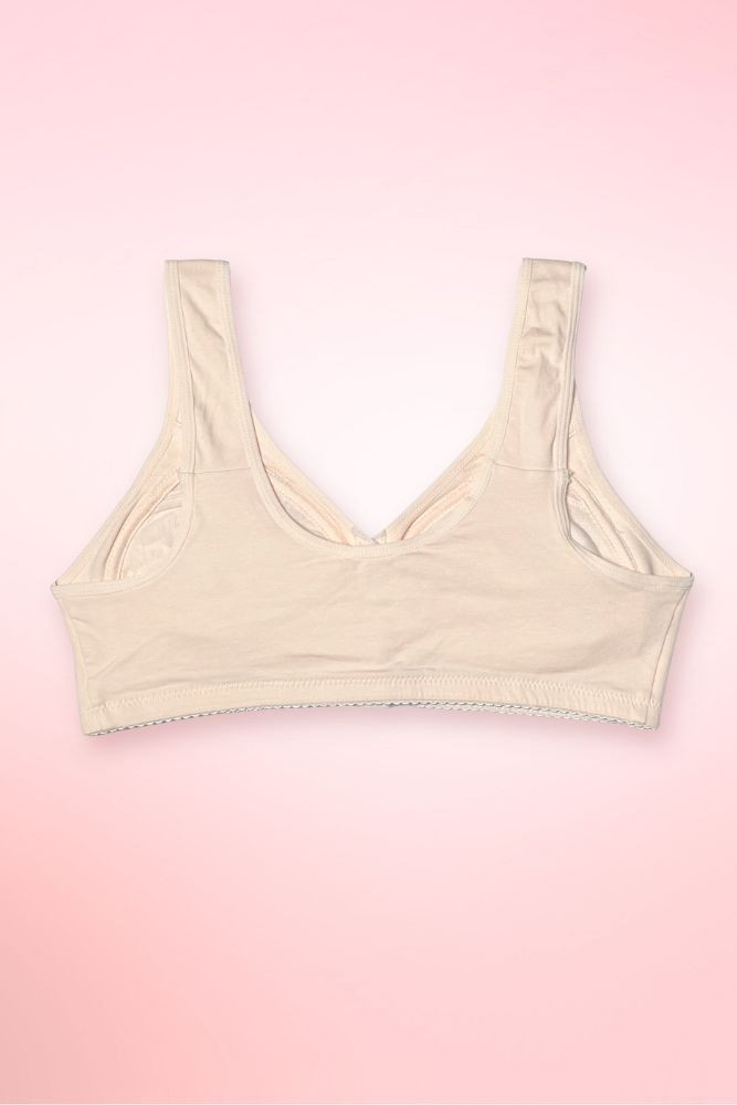 Floral Maternity Bra Snap Button Front Closure Brassiere