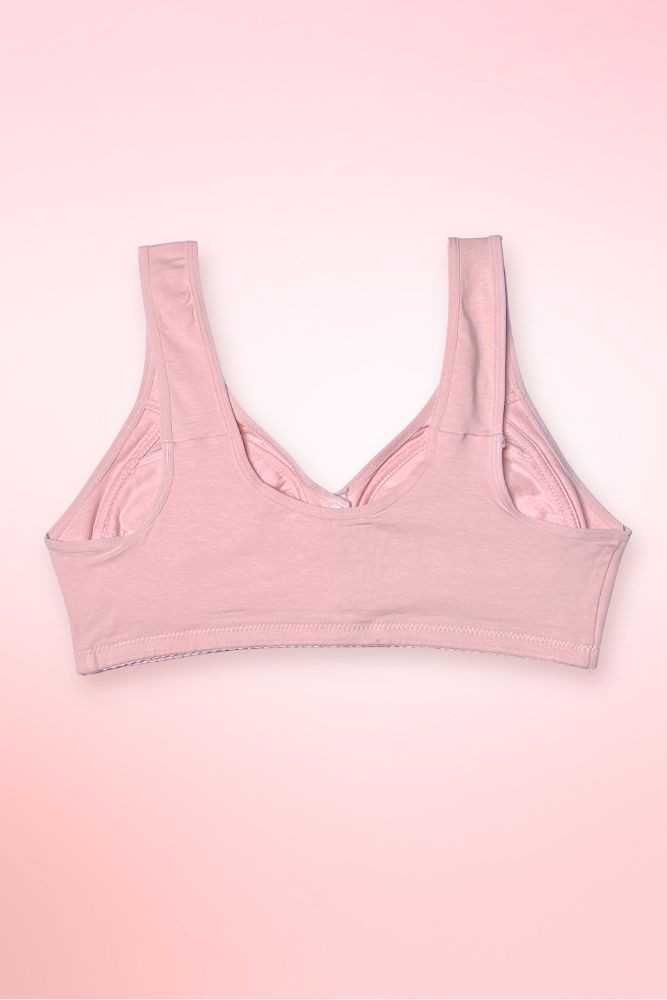 Floral Maternity Bra Snap Button Front Closure Brassiere