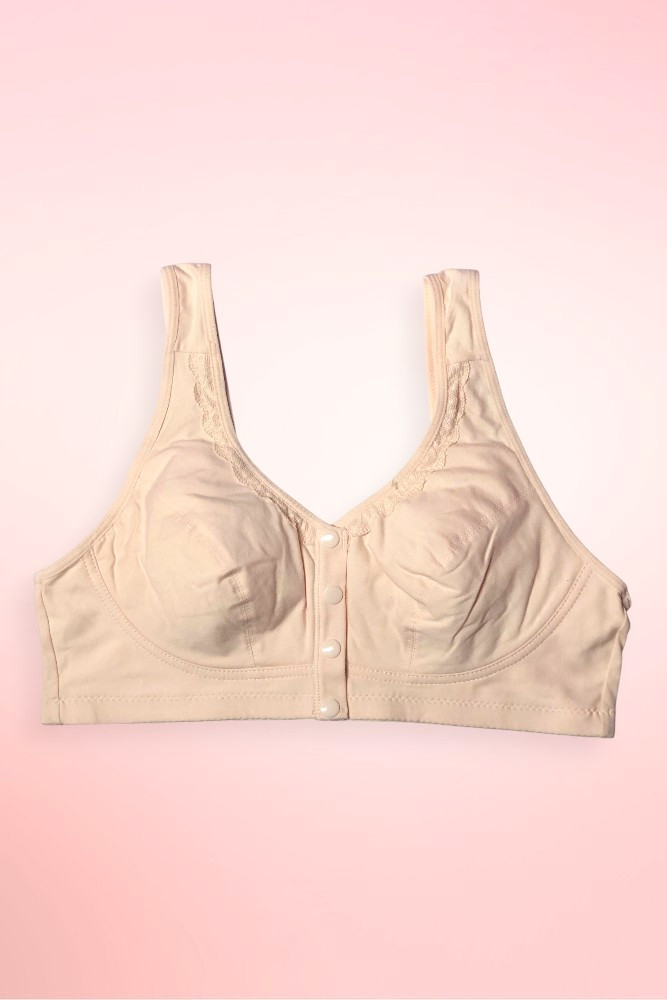 Cotton Wireless Front Closure Bra