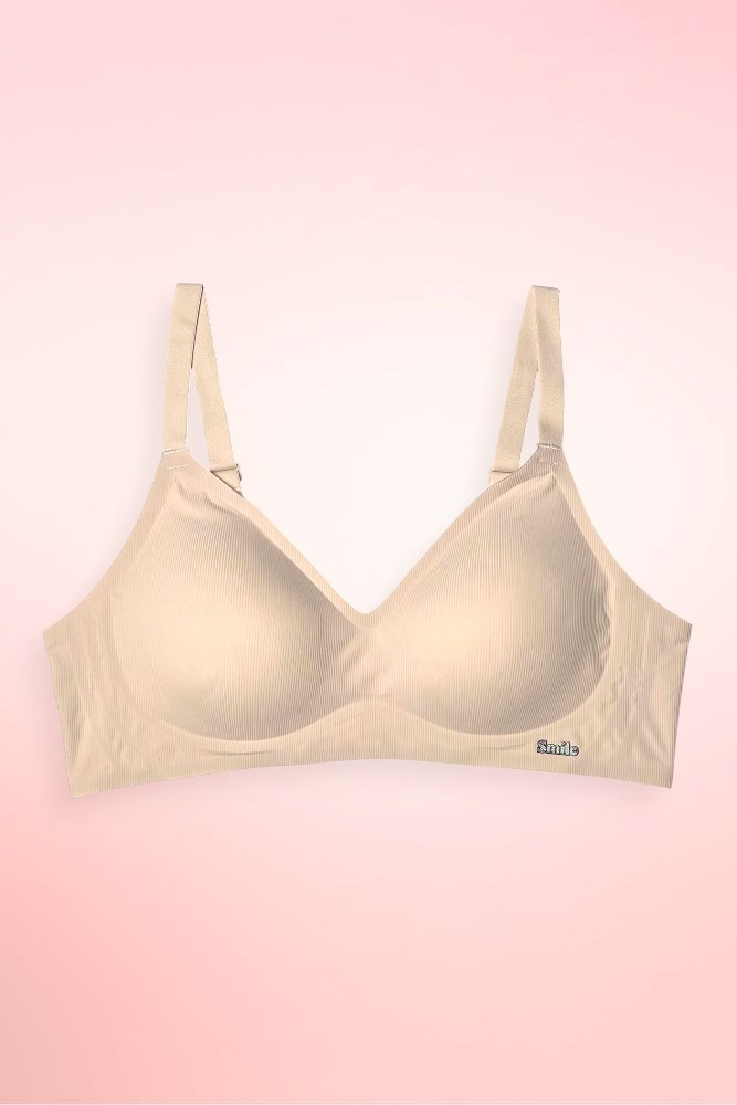 Seamless Ribbed Wireless Bra