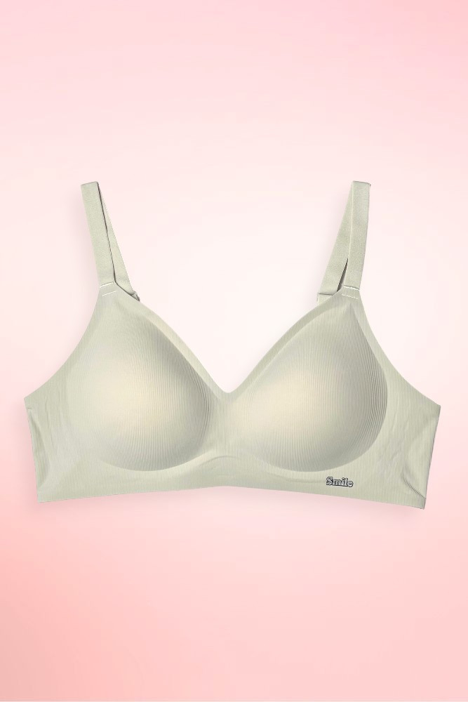 Seamless Ribbed Wireless Bra