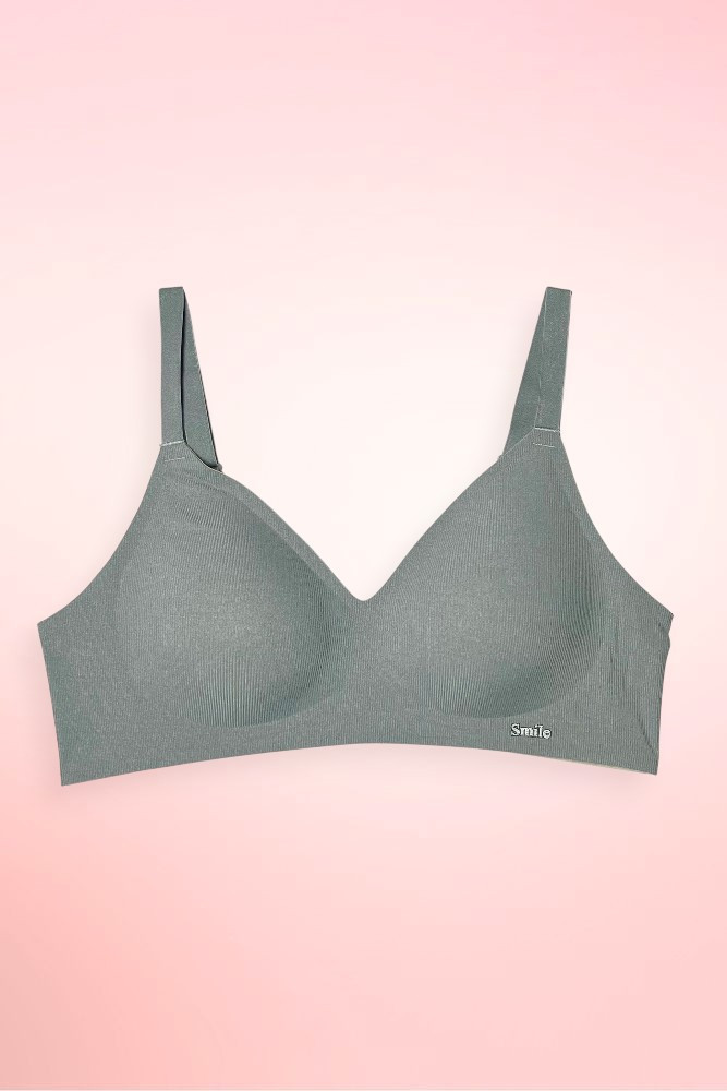 Seamless Ribbed Wireless Bra