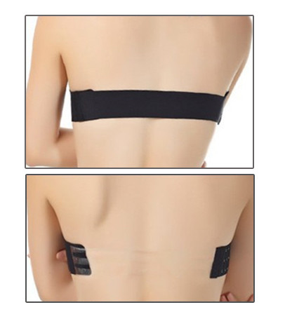 solid color and transparent back strap