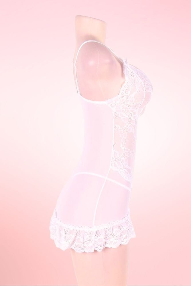 Julia Plus Size White Nightie