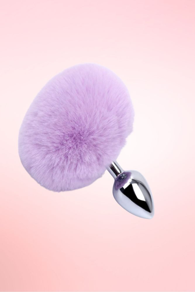 lavender bunny tail anal plug.
