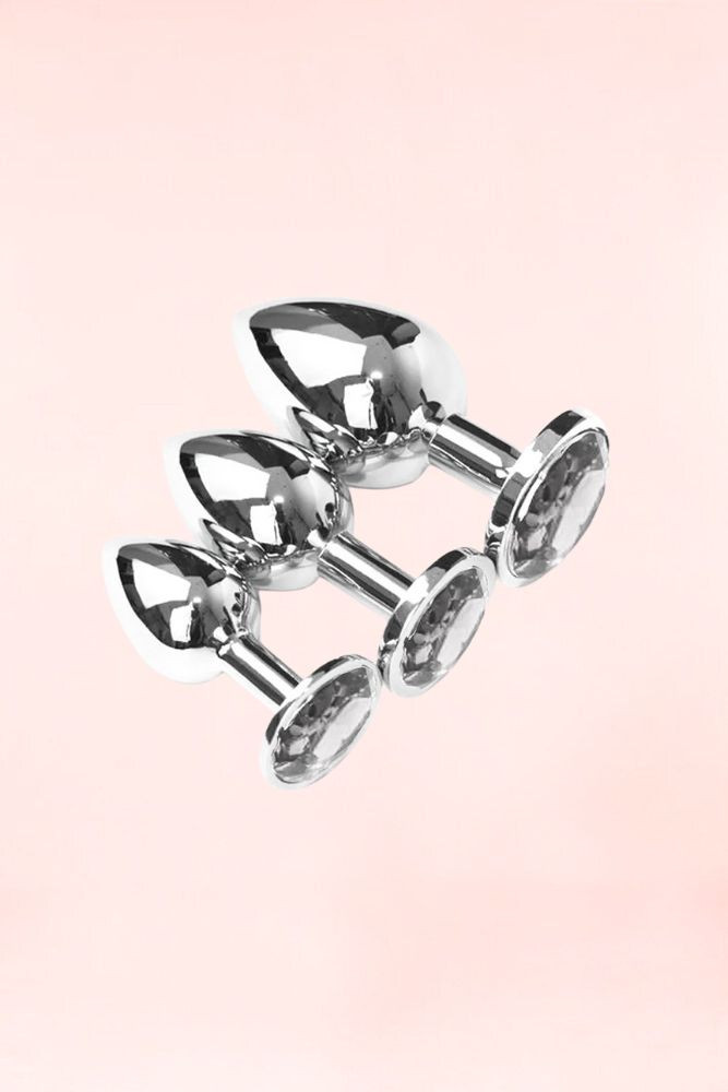 stainless steel metal anal butt plug in Small medium and large size