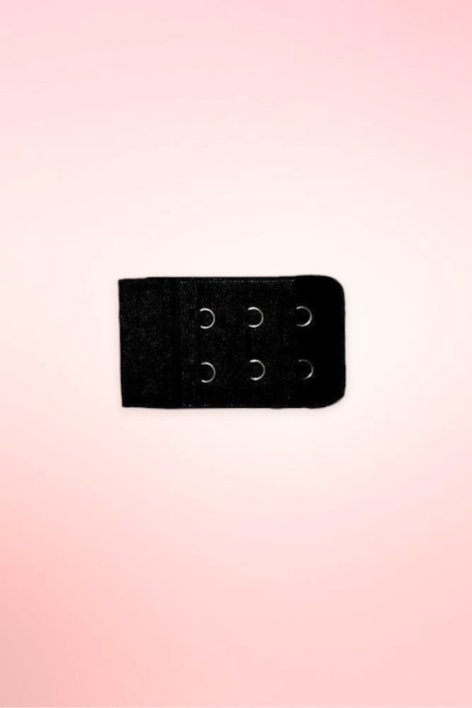 black 2 hook bra extender.
