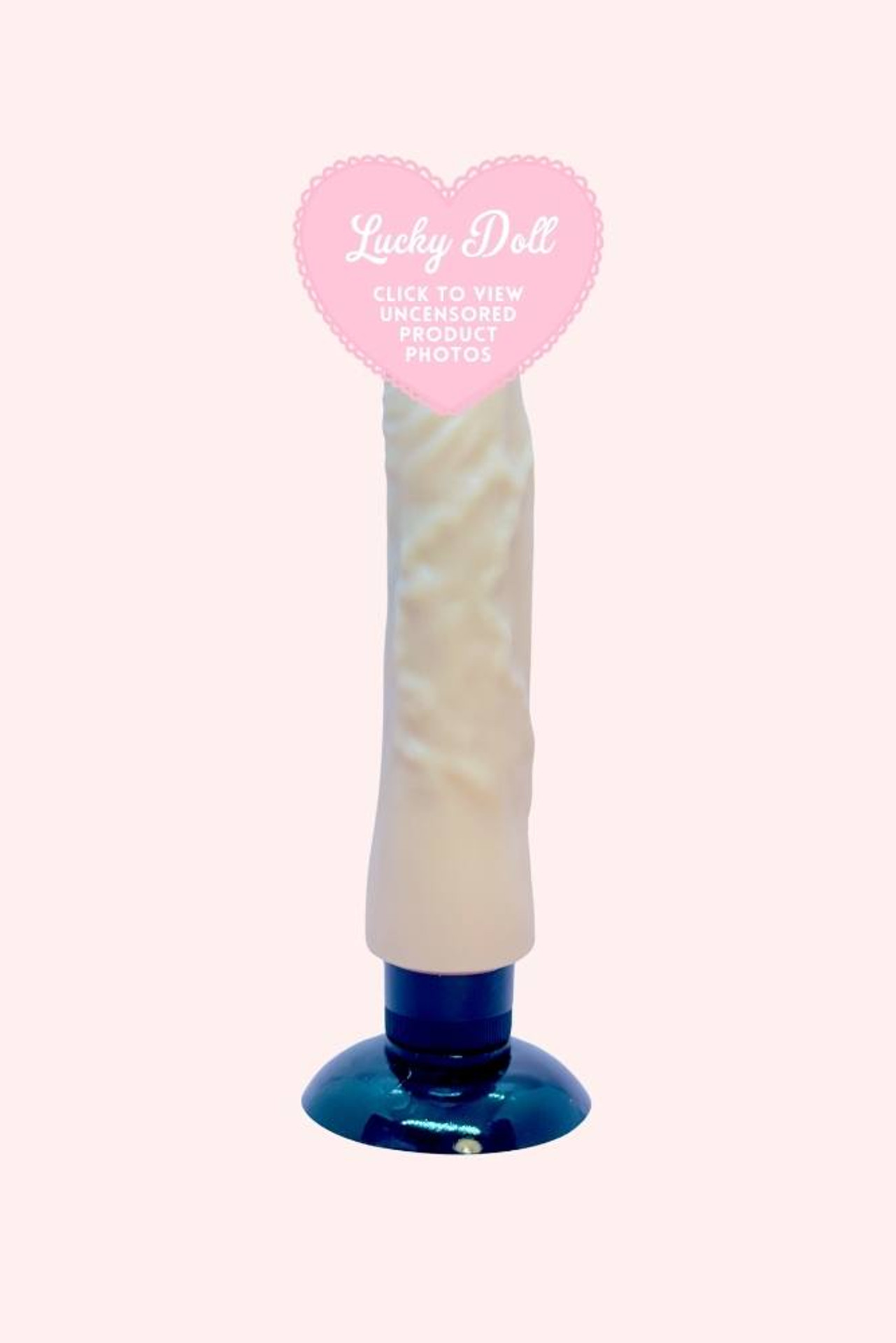 Jax Realistic Dildo Vibrator Soft Skin Feel with Strong Suction Cup Actual product photo - censored tip