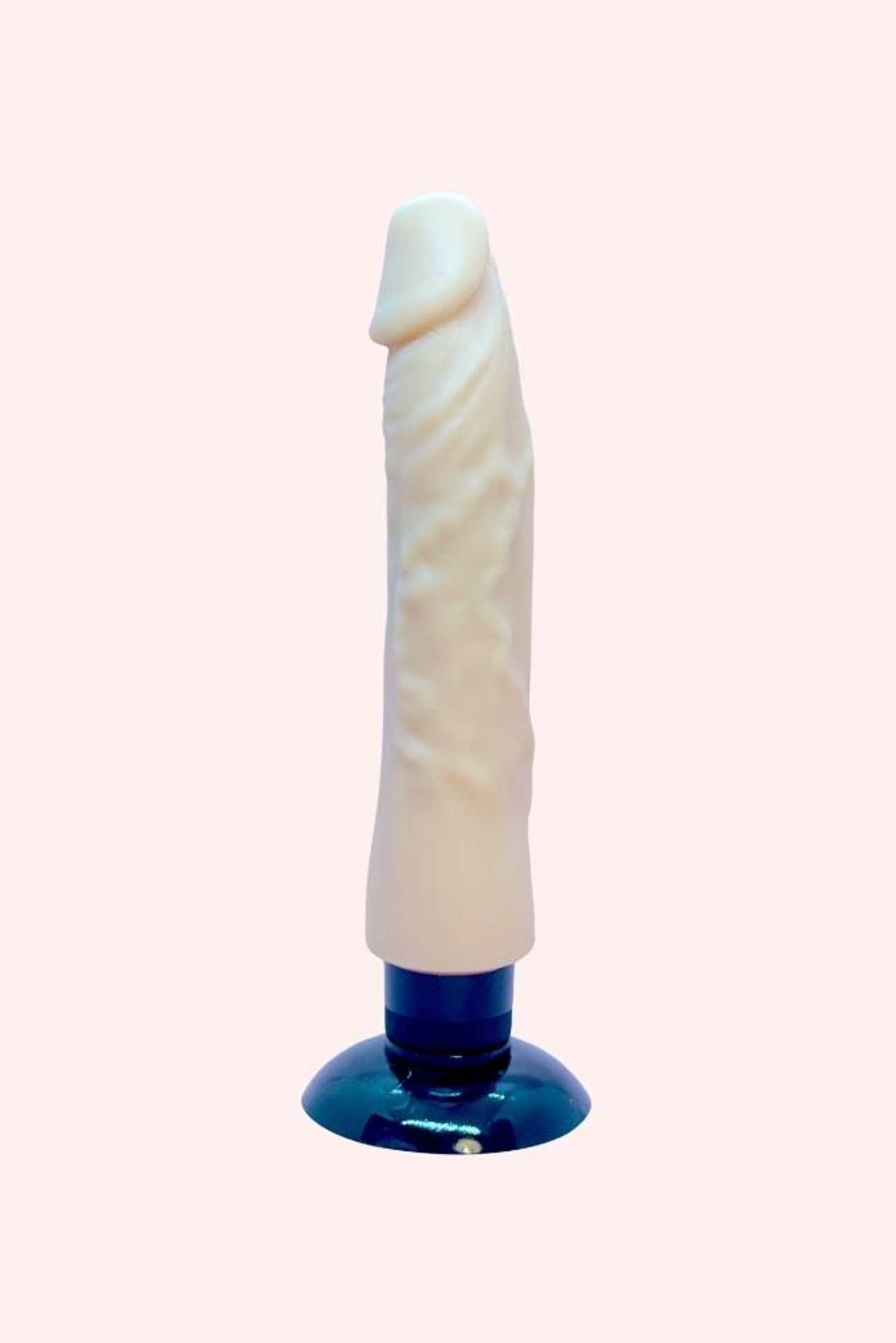 Jax Realistic Dildo Vibrator Soft Skin Feel with Strong Suction Cup Actual product photo in flesh