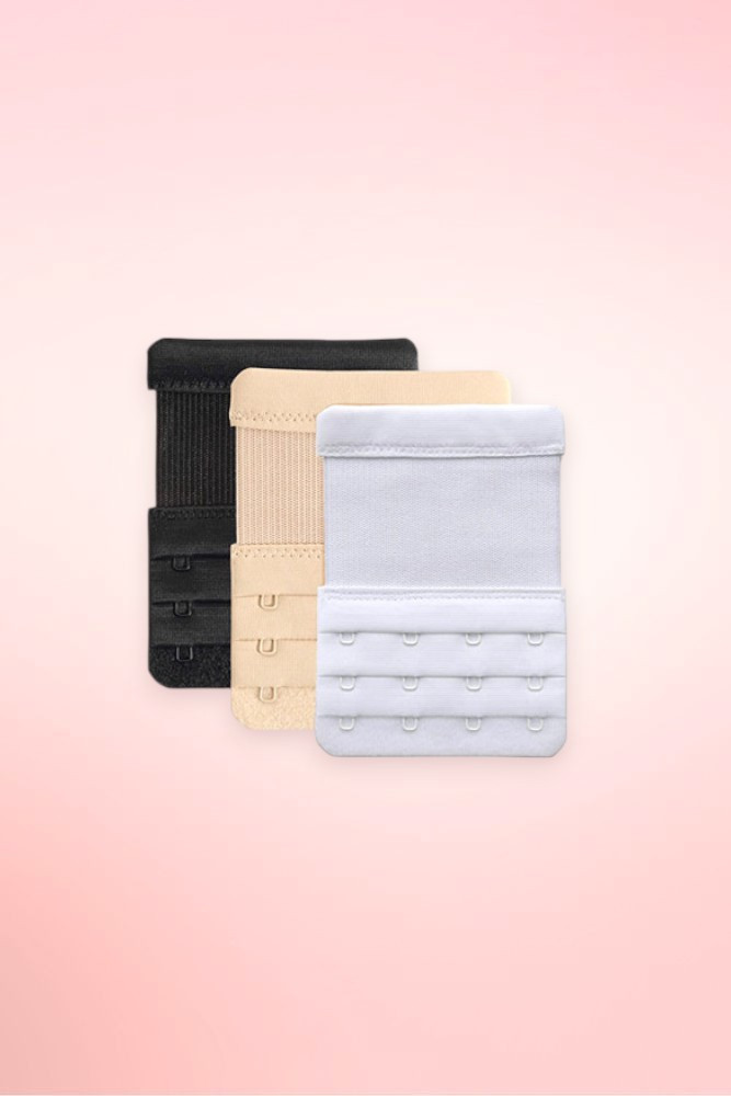 Garterized Elastic Bra Extender Saver Set in 2,3,or 4 hooks