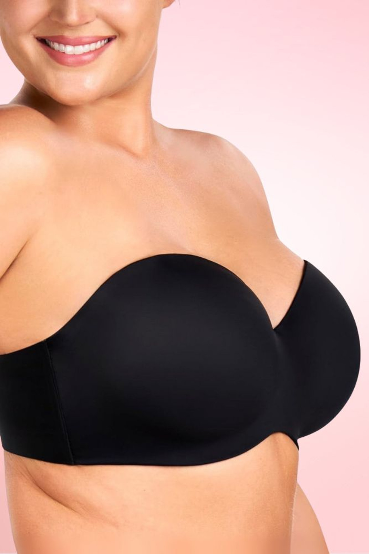 D Cup Bra Size Strapless Seamless Full Coverage Bra