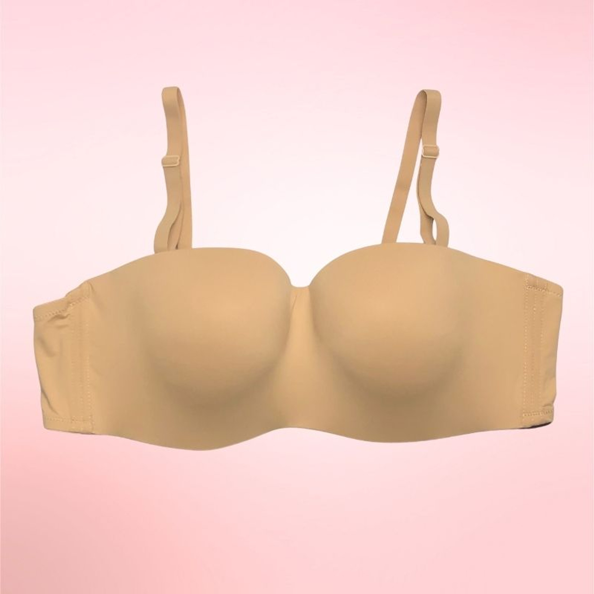 D Cup Bra Size Strapless Seamless Full Coverage Bra