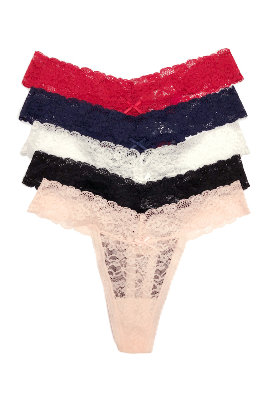 Vera Classic Lace Thong Panty