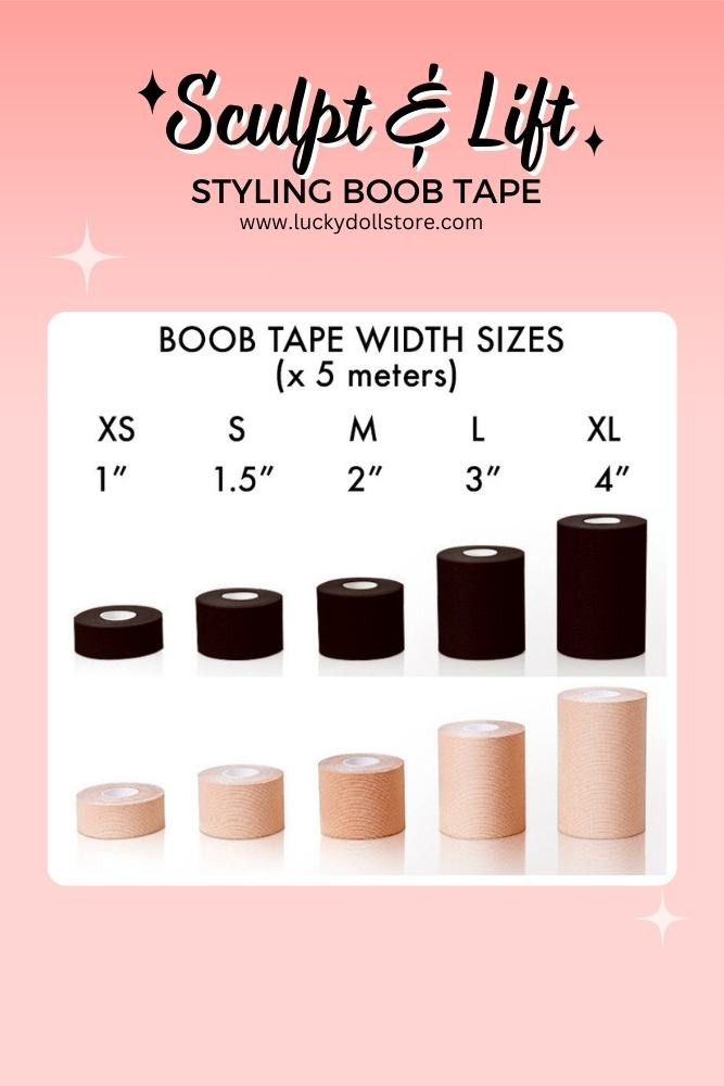 Different Boob tape Sizes