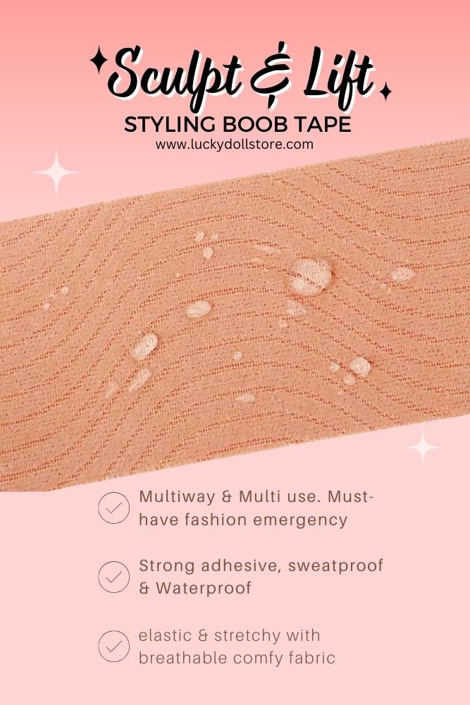 water proof and sweat proof boob tape