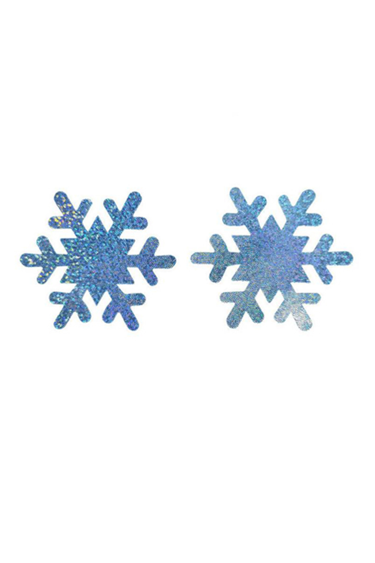 Christmas Sparkly Snowflakes Disposable Nipple Pasties 1 pair