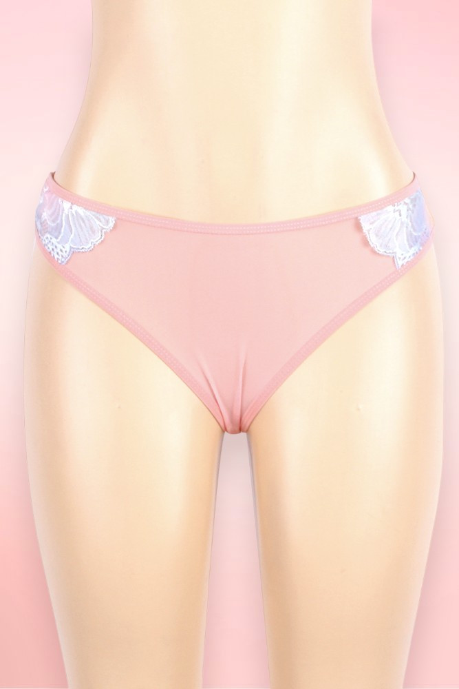 Fernie Pastel Peach Plus Size Asymmetric Classic Fairy Babydoll