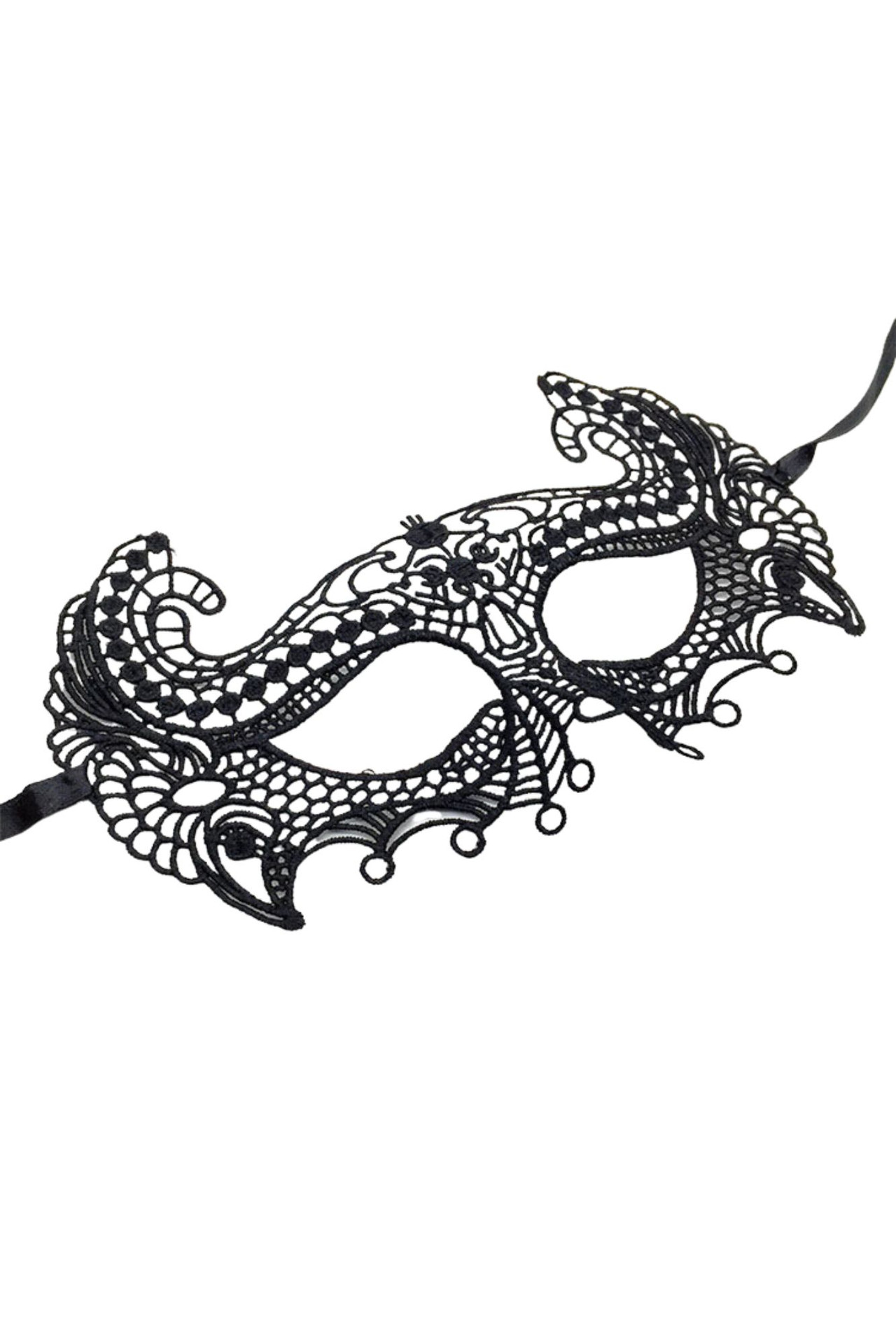Augestina Gothic Embroidered Masquerade Venetian Eye Mask