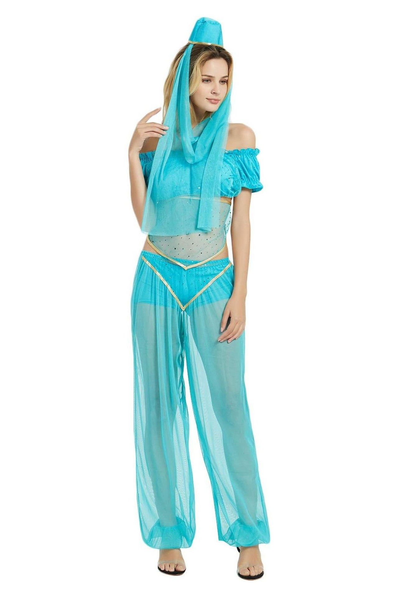 Arabian Princess Belly Dancer Genie Costume