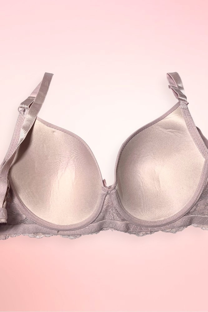 Old Rose Muted Pink Trish Cup D Tshirt Full Cup Underwire Plus Size Bra