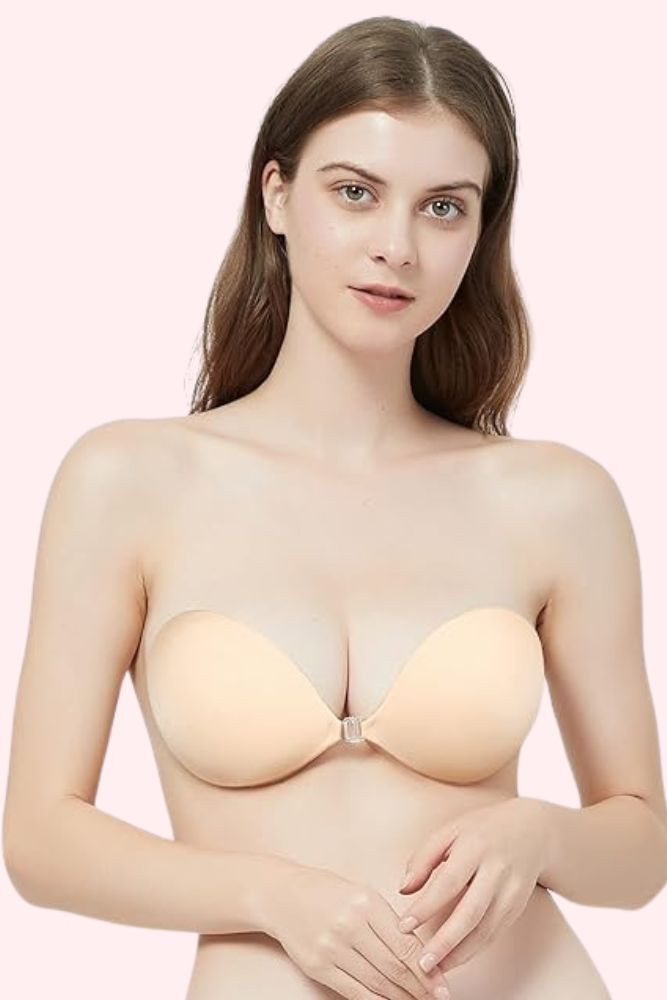 Cotton Lightweight Invisible Stick on Adhesive Bra