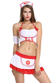 Love Sick Garter Midrib Mini Skirt Costume Set