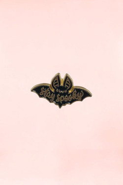 Stay Spooky Bat Enamel Pin Lapel Brooch Stay Spooky Bat Enamel Pin Lapel Brooch