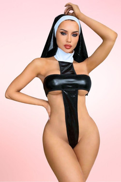 desire Vinyl nun costume.
