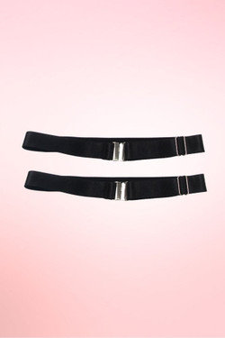Black Elastic Thigh Garters